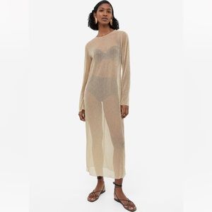 H&M Gold Shimmer Dress